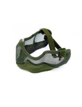 TACTICAL NET HEAD METAL GREEN FACIAL MASK [KR002V]