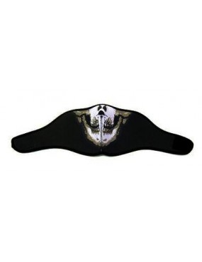 CONFORT MASK COPERTURA PARZIALE IN NEOPRENE SKULL  [KR013]