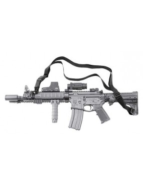 DEFCON 5 TACTICAL ASSAULT SLINGS 2 POINTS FOR RIFLES, BLACK [D5-2003 B]