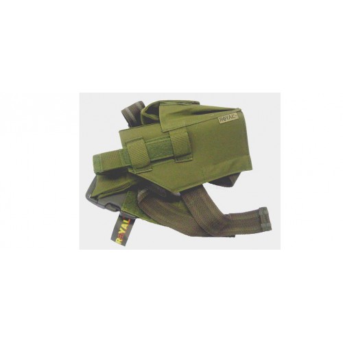 FUNDA DE PIERNA DE CORDURA VERDE CON SOPORTE PARA REVISTA [RP-9603-V]