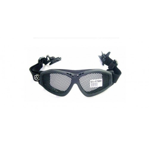 FIXATION DE CASQUE POUR LUNETTES DE PROTECTION EXAGON BLACK NET [EX-M76BK]