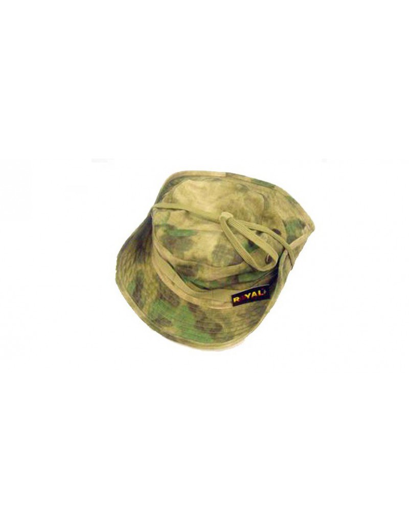 CAPPELLO JUNGLE CON FALDA IN COTONE A-TACS GREEN TG. M [JM302 M]
