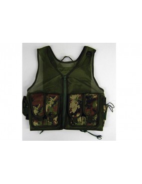 VEGETATO ITALIAN TACTICAL VEST MIT 6 TASCHEN [JQ029TC]