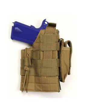 HOLSTER FOR BERETTA WITH SPRING ATTACHMENTS FOR RIGHT AND LEFT TAN...