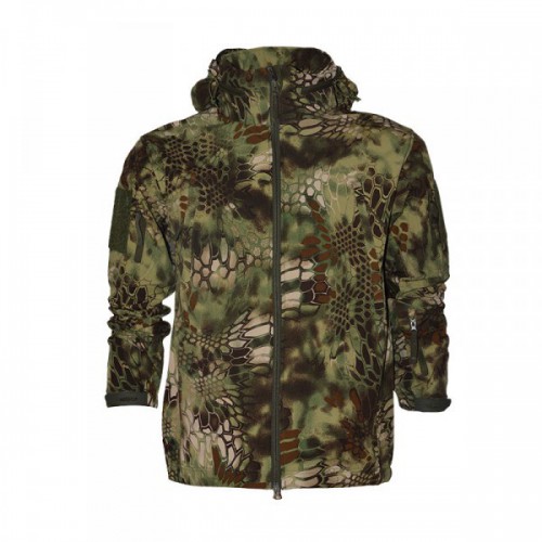 SOFTSHELL GREEN SNAKE BRAND PATTON TG L [1020GK L]