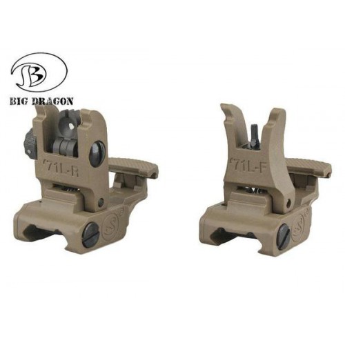 BIG DRAGON TACCHE DI MIRA FRONT-BACK  71L TAN [BD-3818T]