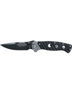 DELTA FOLDING KNIFE G10 HANDLE BLACK PERFORATED ELITE FORCE [5.0925]