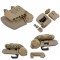 AIRSOFT HELMET ANTORCHA CASCO LUZ 2 GEN TAN ELEMENTO [EX029T]
