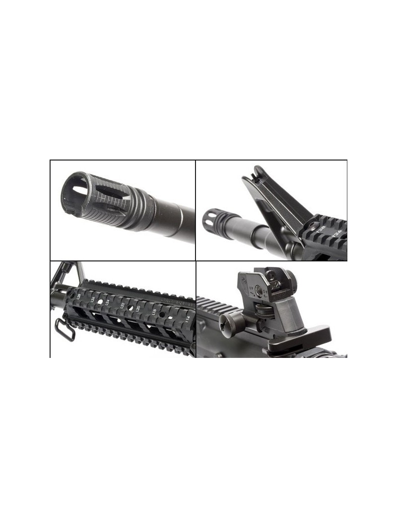 RIFLE ELÉTRICO G&G CM16 RAIDER-L CQB PRETO [GG09B]