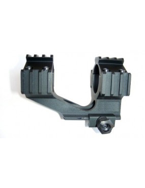 ROYAL ATTACCO OTTICA TUBO 25mm-30mm PER SLITTE 20mm NERO [MOUNT7]