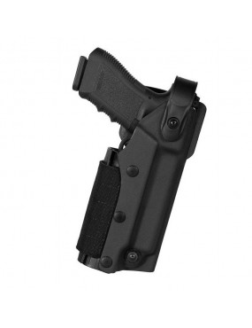 THERMOFORMED POLYMER HOLSTER FOR WEAPONS WITH TACTICAL OR LASER TORCH [VKZ804N]