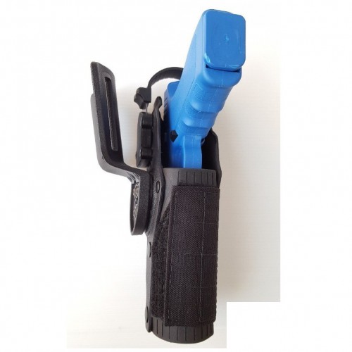 THERMOFORMED POLYMER HOLSTER FOR WEAPONS WITH TACTICAL OR LASER TORCH [VKZ804N]