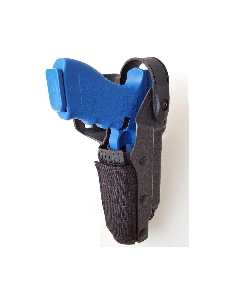 THERMOFORMED POLYMER HOLSTER FOR WEAPONS WITH TACTICAL OR LASER TORCH [VKZ804N]