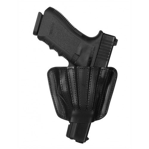 VEGA HOLSTER FONDINA IN CUOIO NERO PER ARMA CORTA (SOGLIOLA) [IF111N]