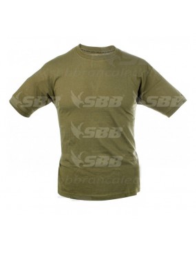 T-SHIRT 100% COTONE VERDE OLIVA TG M MARCA SBB [3902M]