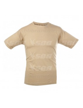 T-SHIRT 100% COTTON COYOTE TAN SIZE XS BRAND SBB [3964XS]