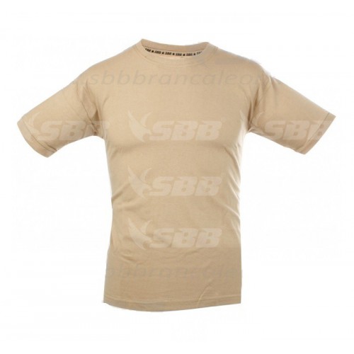 T-SHIRT 100% COTTON COYOTE TAN SIZE XS BRAND SBB [3964XS]