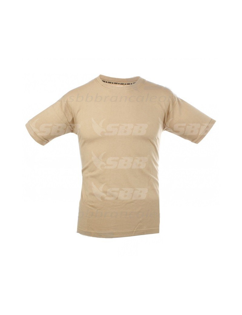 T-SHIRT 100% COTONE COYOTE TAN TG S MARCA SBB [3964S]