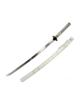 RIPRODUZIONE ORNAMENTALE KATANA WHITE NINJA BIANCA [ZS501W]