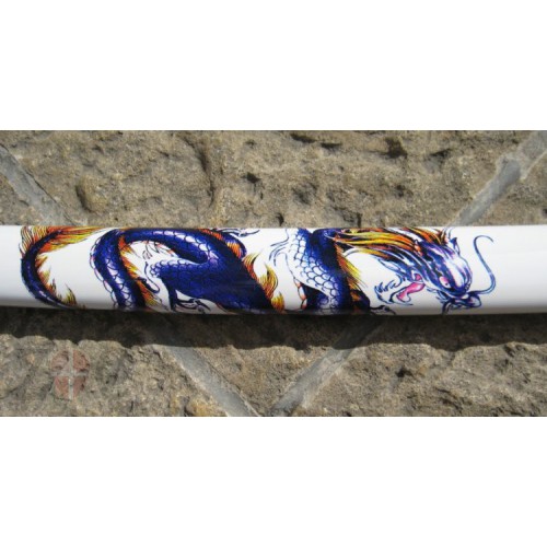 RIPRODUZIONE ORNAMENTALE KATANA WHITE BLU DRAGON [SW1356]
